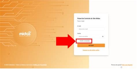Login: Acessando o Painel de Controle do Site Midas.